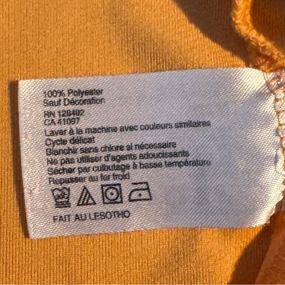 Greg Norman Short Sleeve Golf Polo Top Large in Peach - Picture 5 of 5